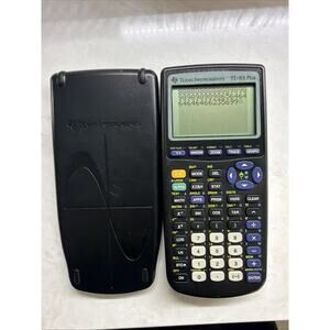 Texas Instruments T1-83 Plus Graphing Calculator & Cover Tested and Working